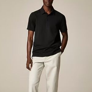 NWT Men’s J Crew Black Performance Piqué Polo Shirt Size Small